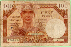 100 francs Trésor Français type 1947