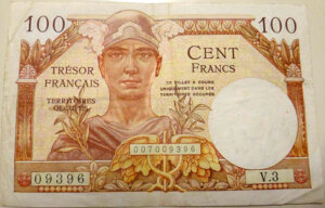 100 francs Trésor Français type 1947