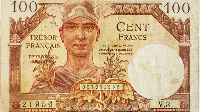 100 francs Trésor Français type 1947