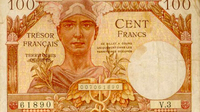 100 francs Trésor Français type 1947