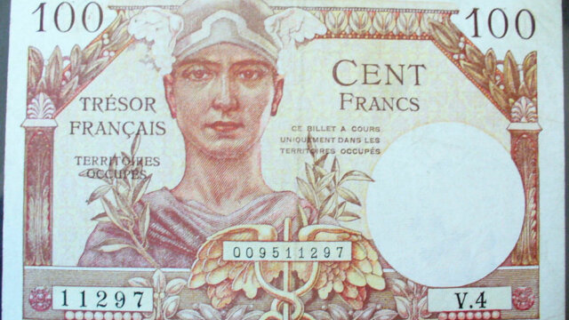 100 francs Trésor Français type 1947