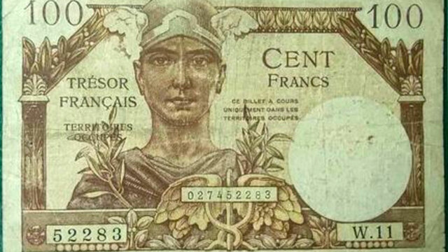 100 francs Trésor Français type 1947