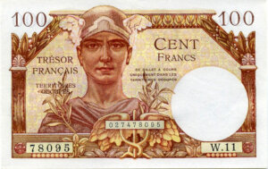 100 francs Trésor Français type 1947