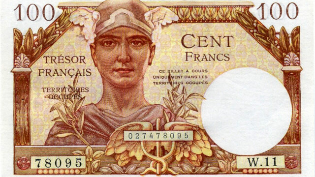 100 francs Trésor Français type 1947