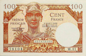 100 francs Trésor Français type 1947