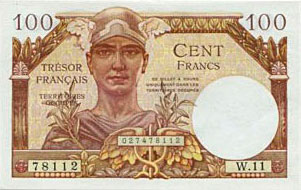 100 francs Trésor Français type 1947