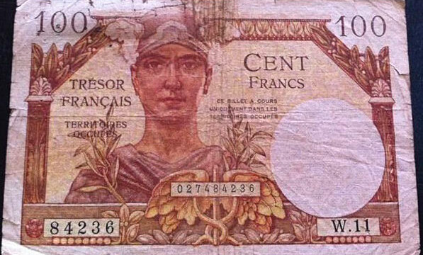 100 francs Trésor Français type 1947