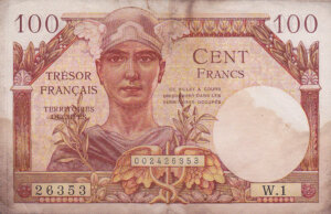 100 francs Trésor Français type 1947