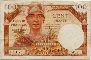 100 francs Trésor Français type 1947