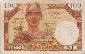 100 francs Trésor Français type 1947