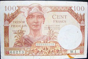 100 francs Trésor Français type 1947