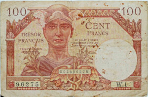 100 francs Trésor Français type 1947