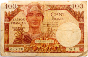 100 francs Trésor Français type 1947