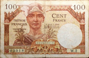 100 francs Trésor Français type 1947