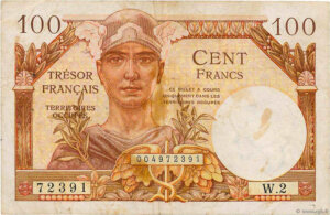 100 francs Trésor Français type 1947