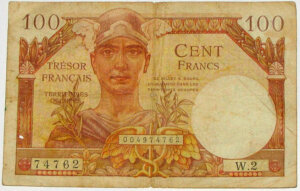 100 francs Trésor Français type 1947