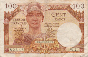 100 francs Trésor Français type 1947