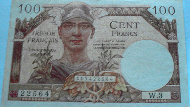 100 francs Trésor Français type 1947