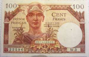 100 francs Trésor Français type 1947