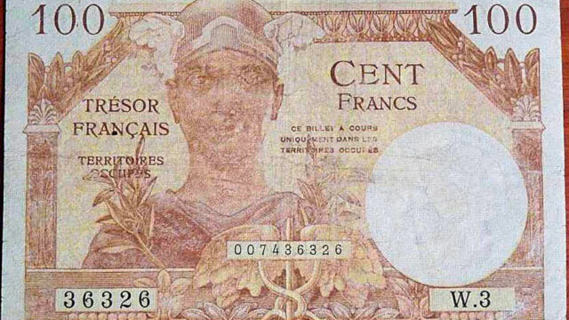 100 francs Trésor Français type 1947