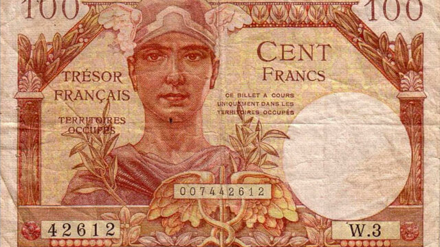 100 francs Trésor Français type 1947