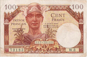 100 francs Trésor Français type 1947