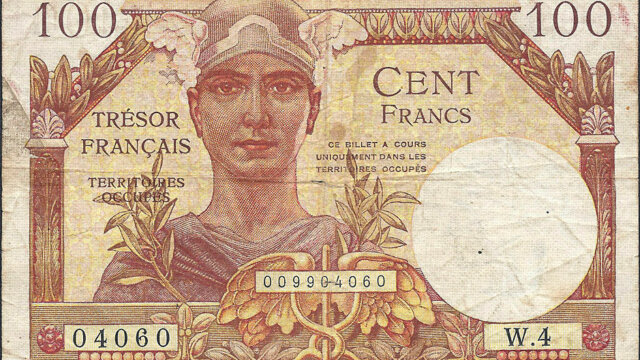 100 francs Trésor Français type 1947