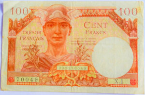 100 francs Trésor Français type 1947