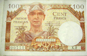 100 francs Trésor Français type 1947