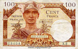 100 francs Trésor Français type 1947