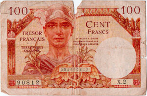 100 francs Trésor Français type 1947