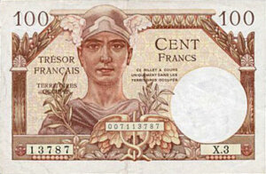 100 francs Trésor Français type 1947