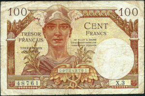 100 francs Trésor Français type 1947