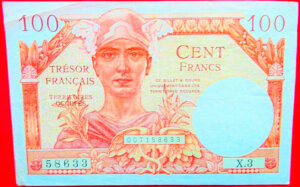 100 francs Trésor Français type 1947