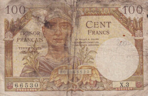 100 francs Trésor Français type 1947