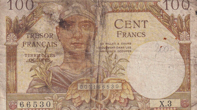 100 francs Trésor Français type 1947