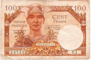 100 francs Trésor Français type 1947