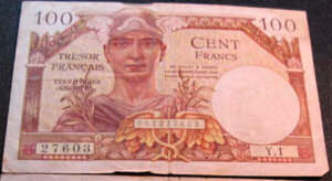 100 francs Trésor Français type 1947