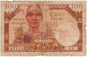 100 francs Trésor Français type 1947