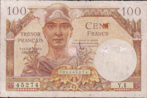 100 francs Trésor Français type 1947