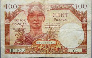 100 francs Trésor Français type 1947