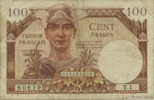 100 francs Trésor Français type 1947