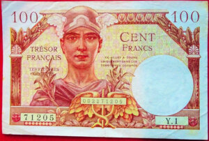 100 francs Trésor Français type 1947