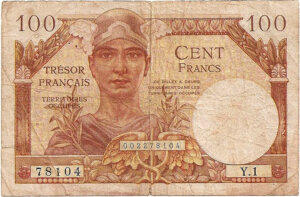 100 francs Trésor Français type 1947