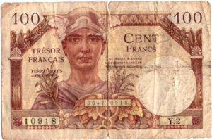 100 francs Trésor Français type 1947