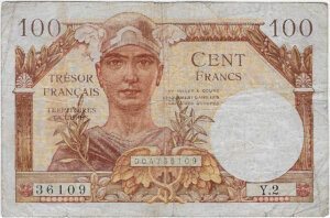 100 francs Trésor Français type 1947