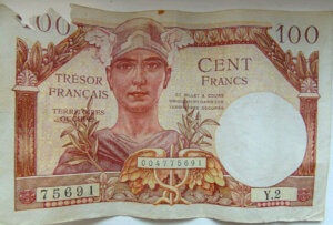 100 francs Trésor Français type 1947