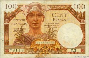 100 francs Trésor Français type 1947