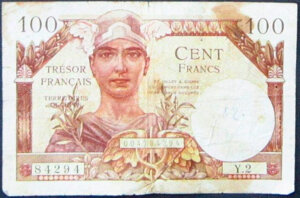 100 francs Trésor Français type 1947