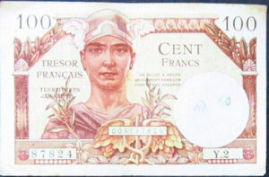 100 francs Trésor Français type 1947